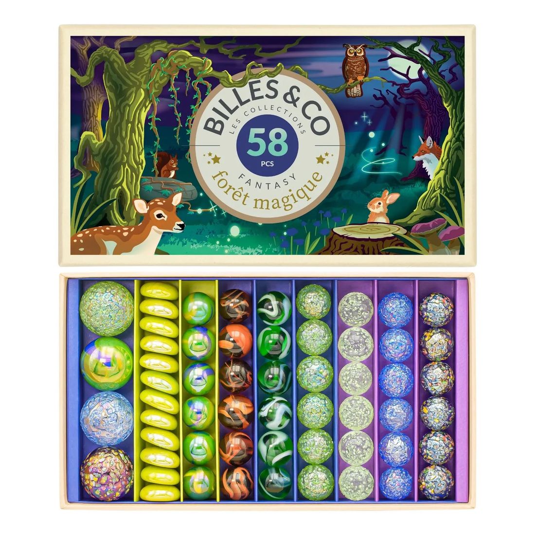Billes & Co - Coffret Forêt Magique - 58 Billes (Billes & Co) - Couverture