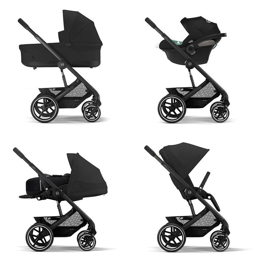 Nacelle bébé Cot S Lux Balios 2023 - Moon Black - Noir (Cybex) - Image 4