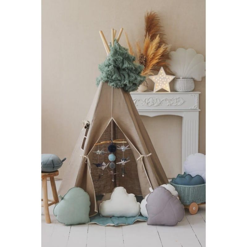 Tente tipi beige lin naturel (Moi Mili) - Image 2