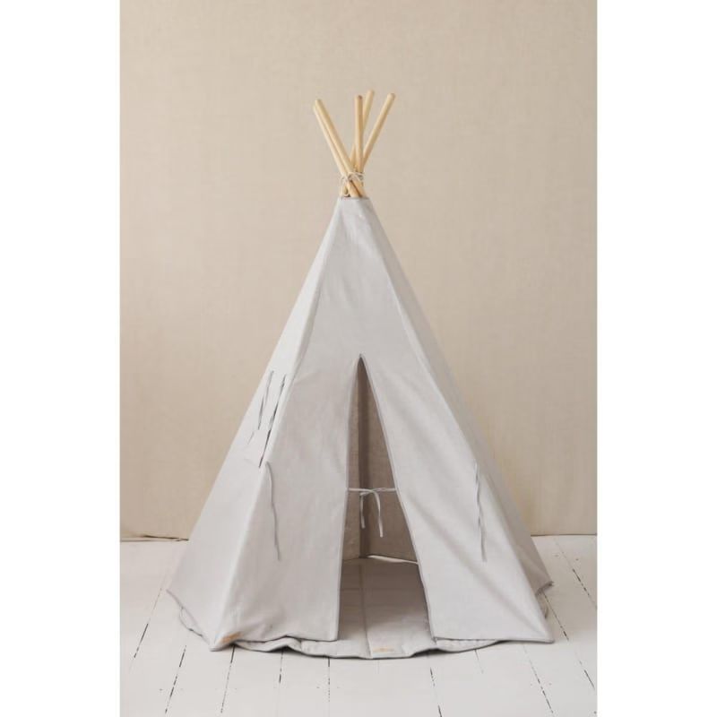 Tente tipi avec tapis gris pigeon (Moi Mili) - Image 4