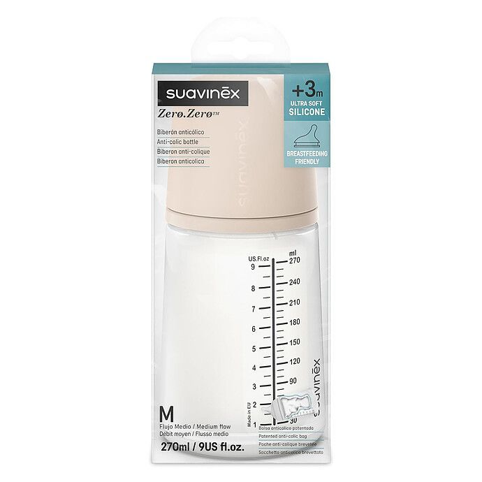 Biberon Anti-Colique Zerø.Zerø Light - 270 ml (Suavinex) - Image 3