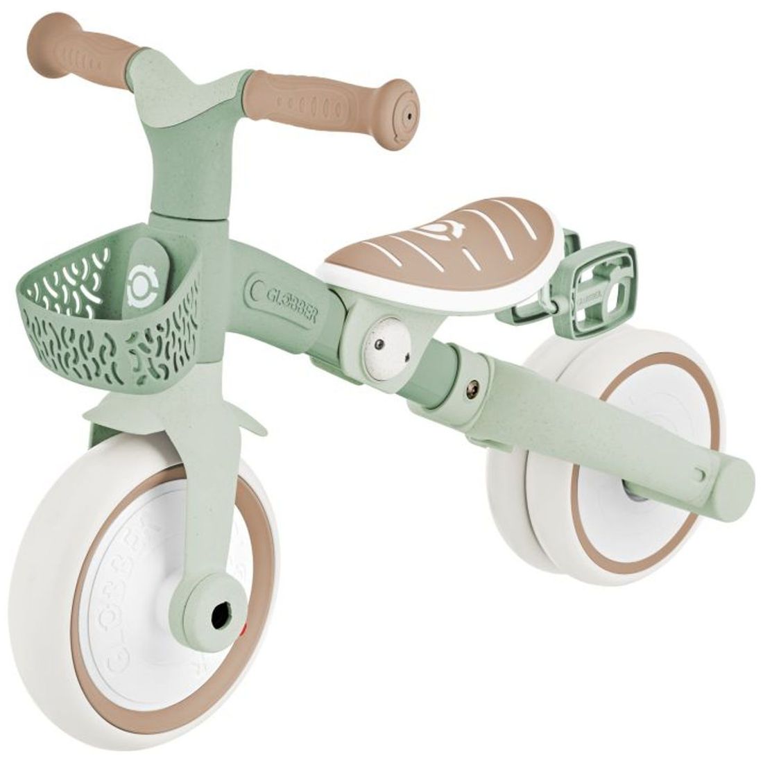 Tricycle évolutif Learning trike plus 3 en 1 eco-logic Vert Sauge (Globber) - Image 7