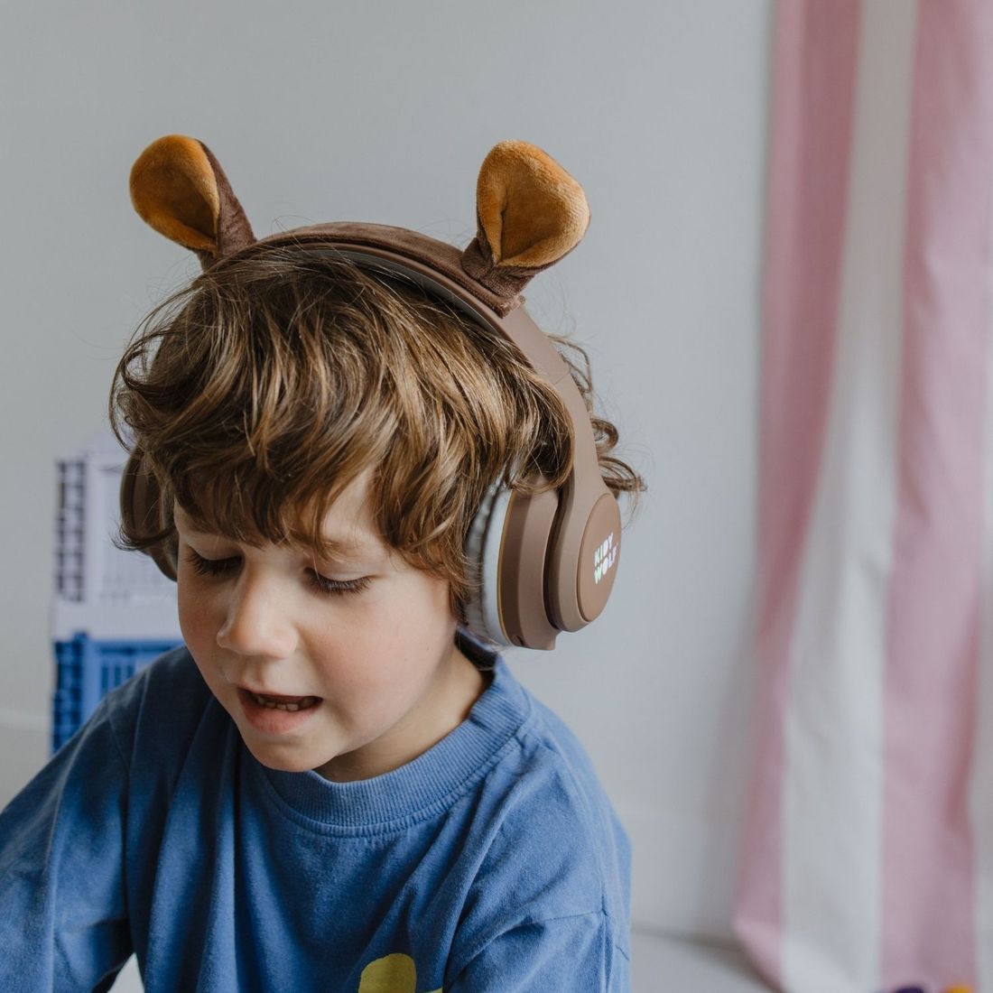 Casque audio Bluetooth enfant KIDYEARS Ours à oreilles aimantées (Kidywolf) - Image 2