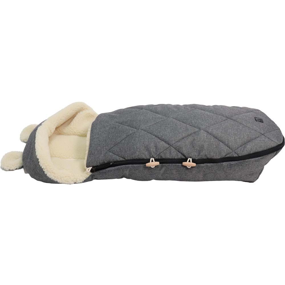 Chancelière capuche souris en laine gris anthracite (6-36 mois) (Kaiser) - Image 5