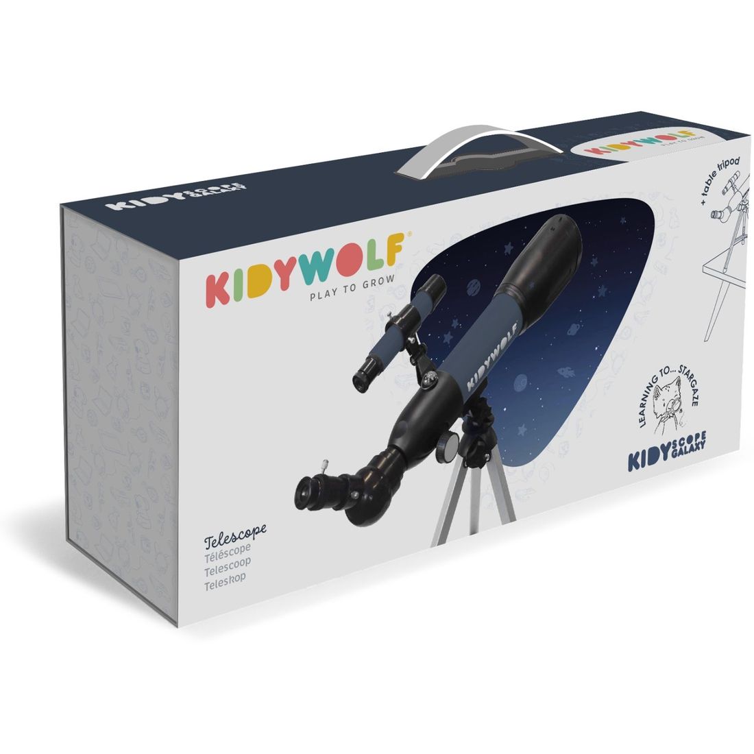 Télescope astronomique enfant KIDYTELESCOPE avec trépied (Kidywolf) - Image 6