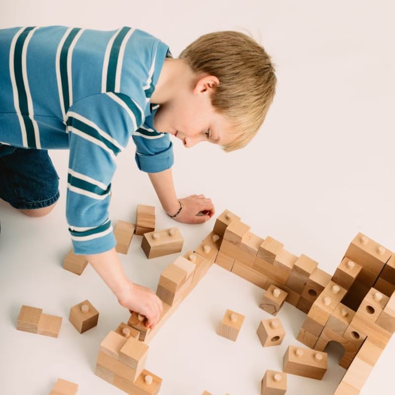 Brick A Block jeu de construction + fiches explicatives - 59 pièces - 2 à 10 ans (Sarbakane) - Image 1
