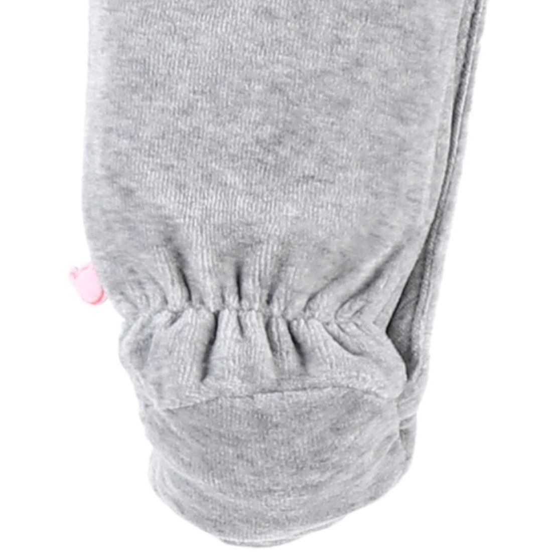 Pyjama chaud Babou & Kendi en velours gris (3 mois) (Noukie's) - Image 2