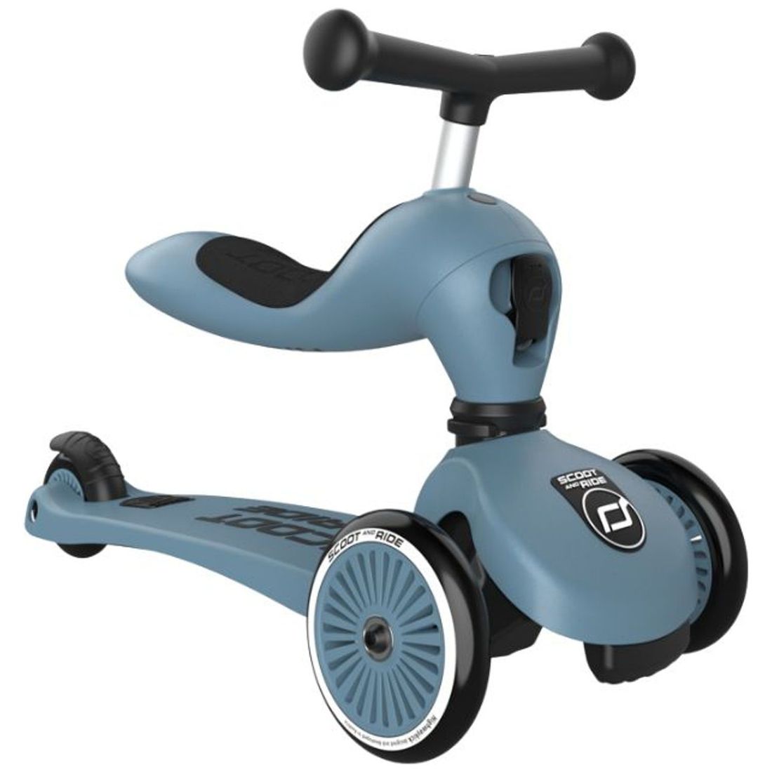 Porteur évolutif en trottinette Highwaykick 1 Steel (Scoot And Ride) - Image 1
