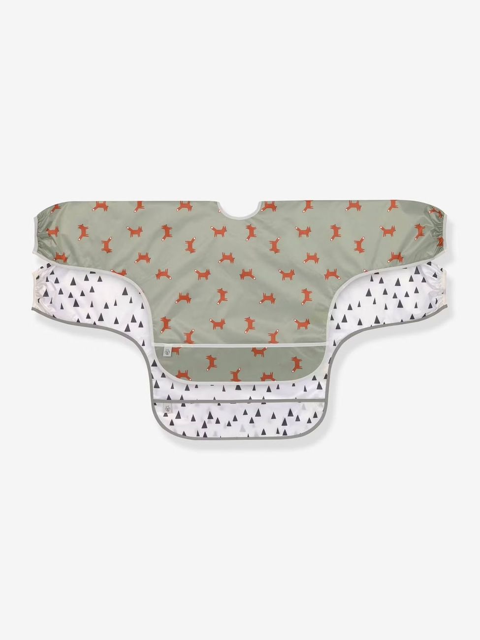 Lot de 2 bavoirs manches longues LÄSSIG little forest renard - vert ol (Lassig) - Couverture