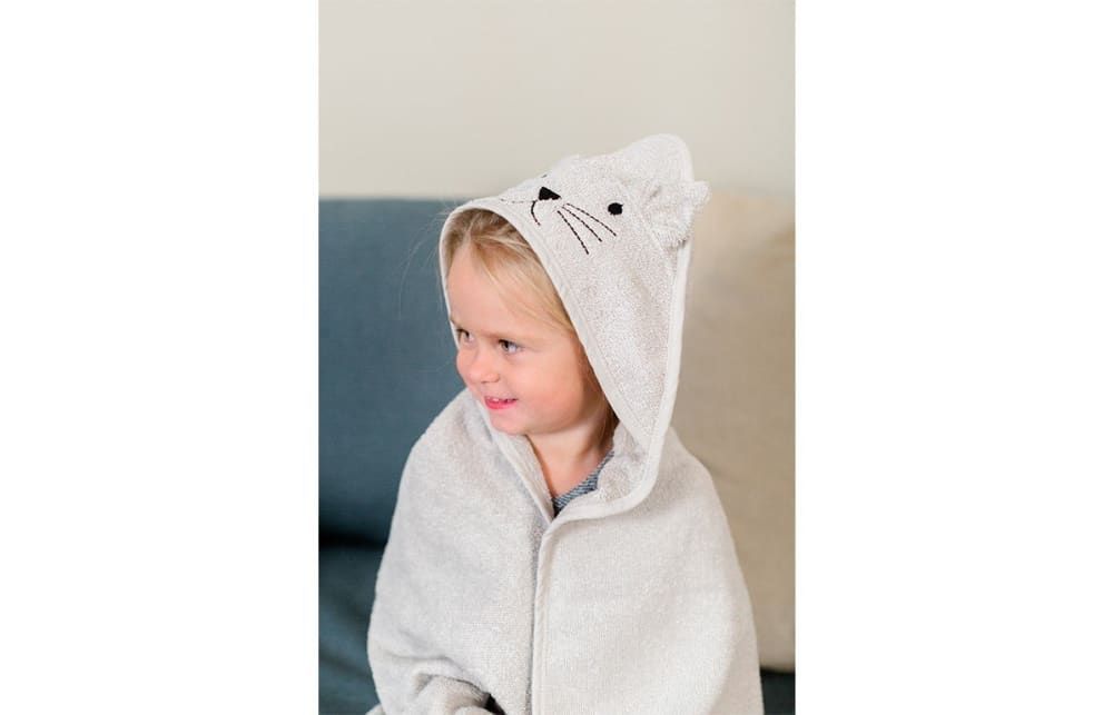 Cape de bain chat en coton (Kindsgut) - Image 2
