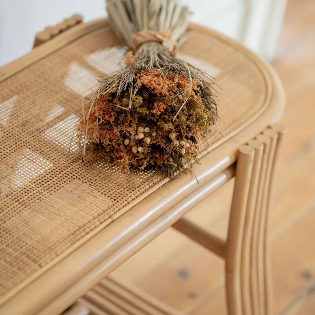 Banc Rotin Et Cannage 120 Cm - Gili Naturel (Saudara) - Image 2