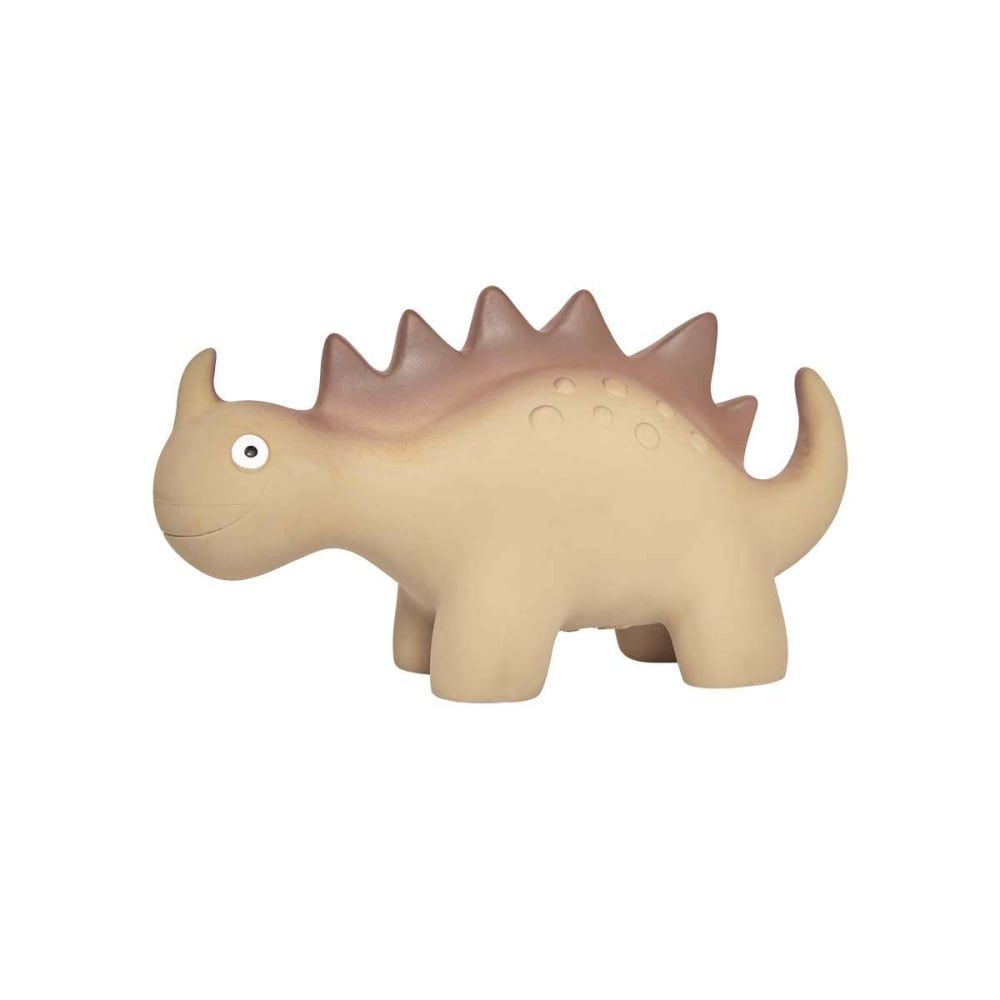Peluche dinosaure marron en caoutchouc Ø16x5,5xH9cm (Oyoy Mini) - Image 1
