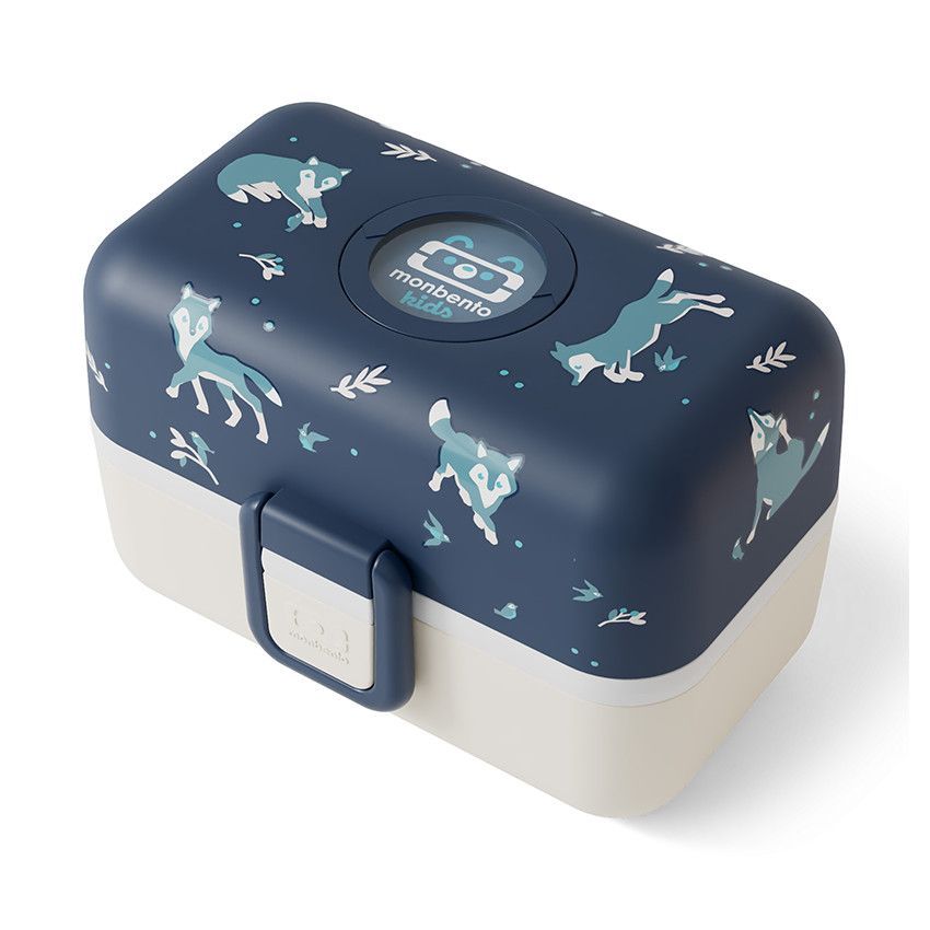 Lunchbox 800ml Tresor wolf bleu - Bleu (Monbento) - Image 1