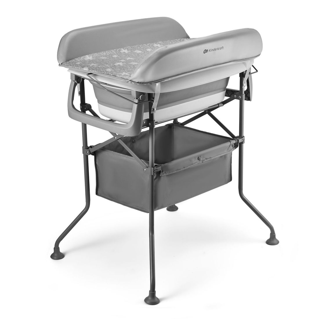 Baignoire avec table à langer sur structure BUBBLY gris (Kinderkraft) - Image 3