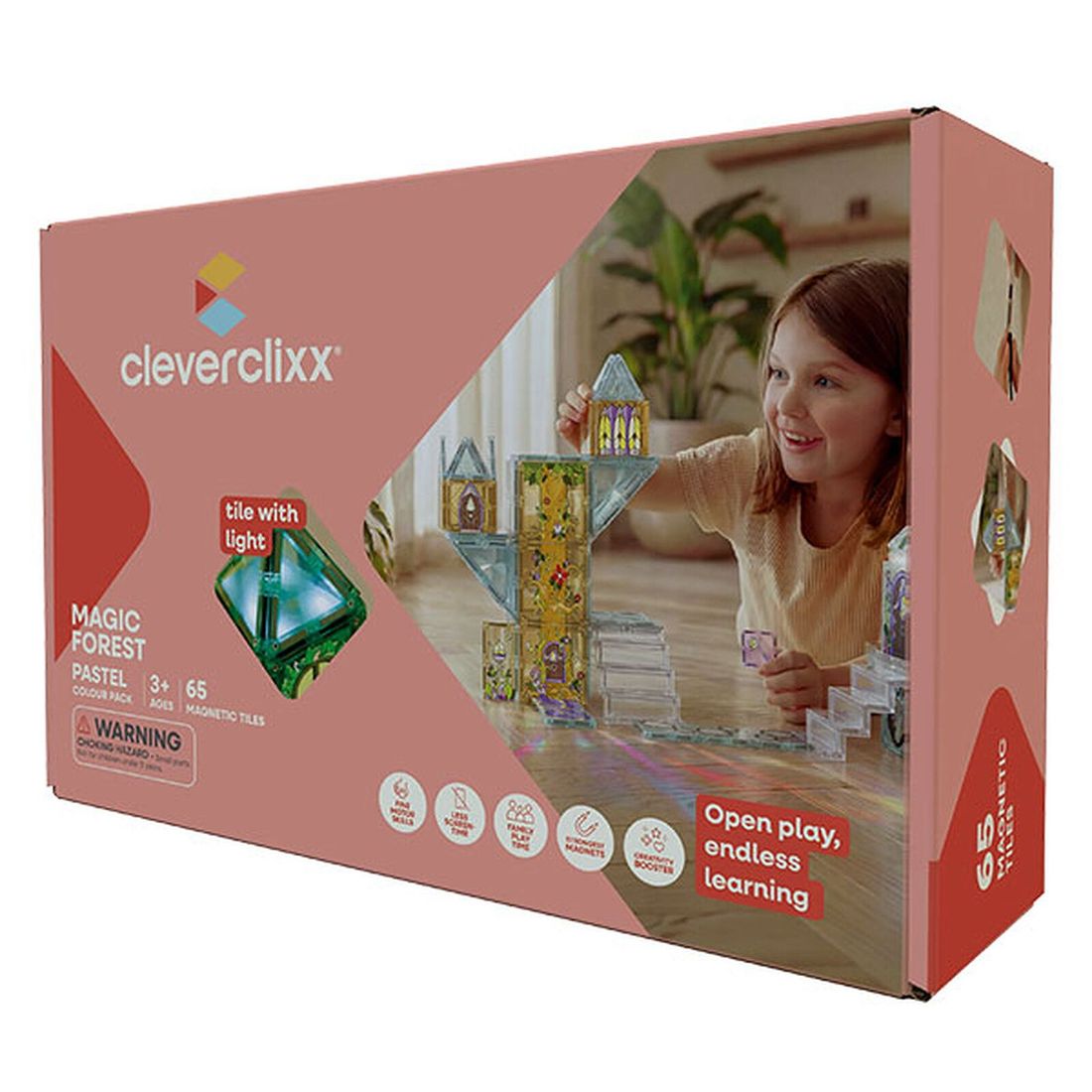 Kit de 65 Tuiles Aimantées Forêt Magique (Cleverclixx) - Image 1