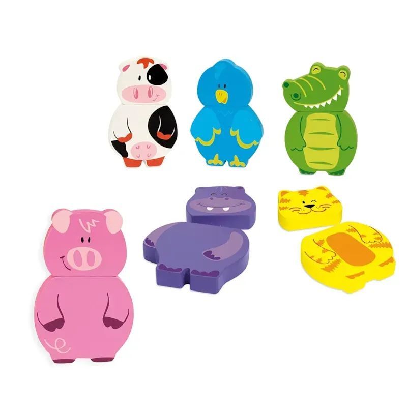 6 puzzles magnétiques animaux (Goula) - Image 1