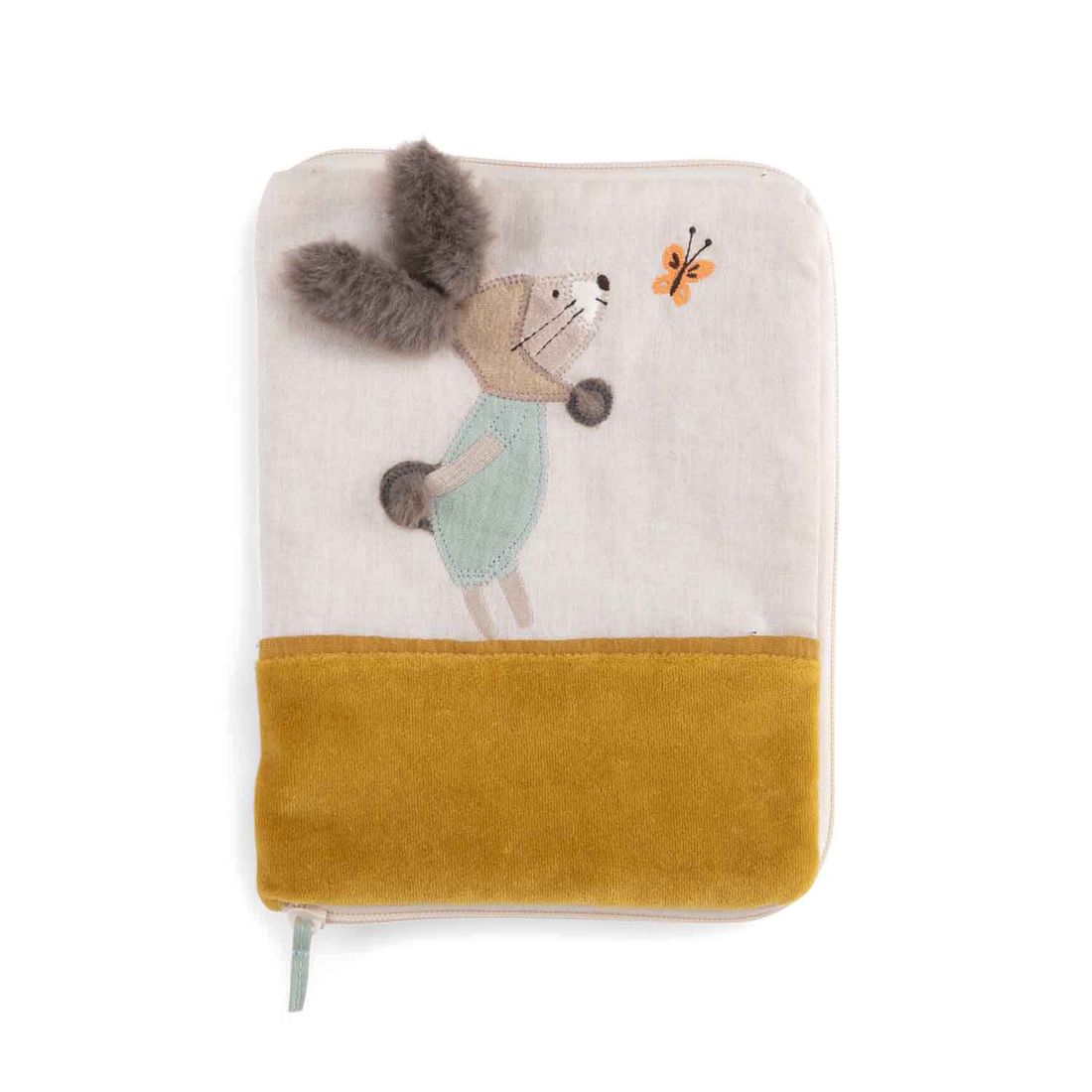 Protège carnet de santé à broder lapin (Moulin Roty) - Couverture