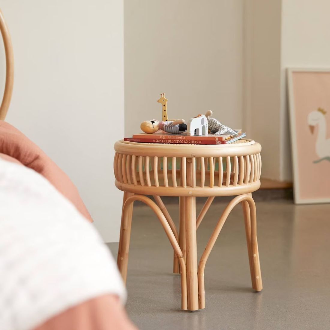 Chevet Enfant En Tiges De Rotin Zita Naturel (Tikamoon) - Couverture