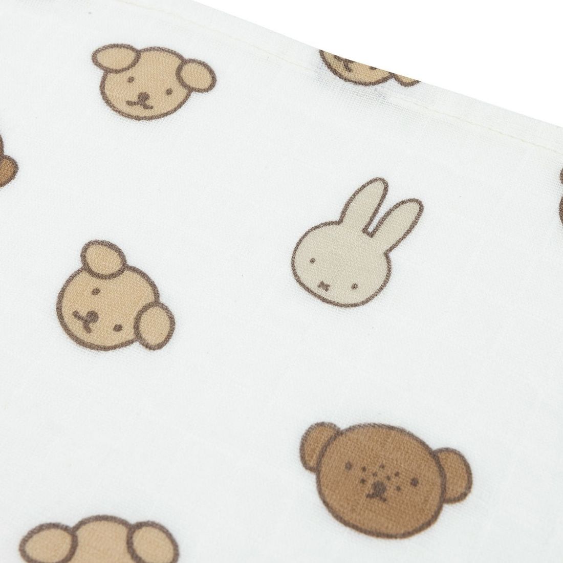 Lot de 3 langes en coton Miffy and Friends (70 x 70 cm) (Jollein) - Image 7