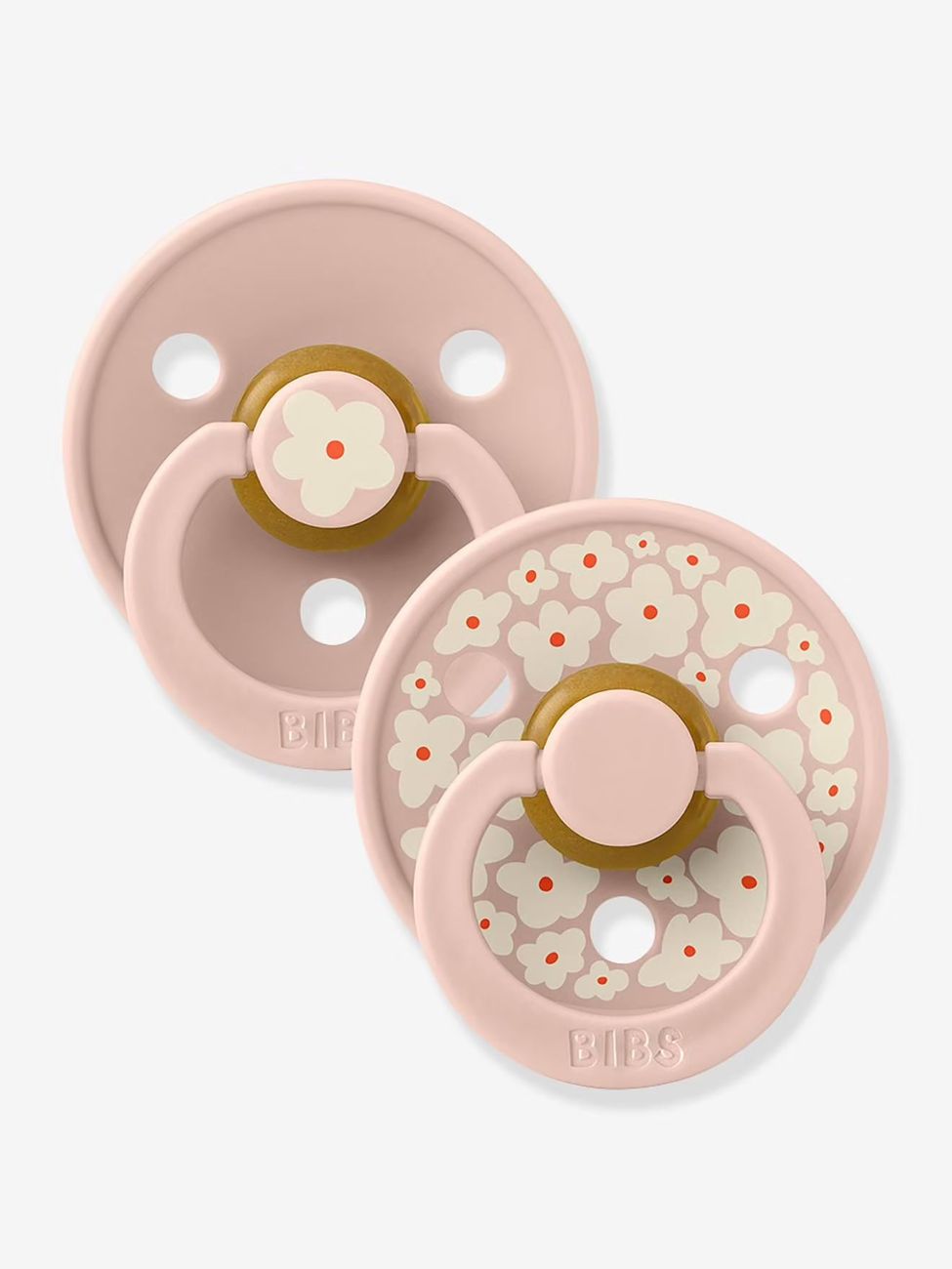 Lot de 2 sucettes-tétines Colour taille 1 blush (Bibs) - Image 1