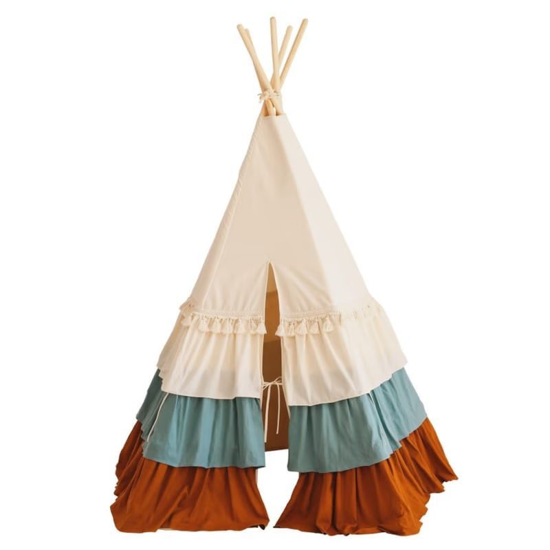 Tente tipi cirque avec volants et tapis (Moi Mili) - Image 1