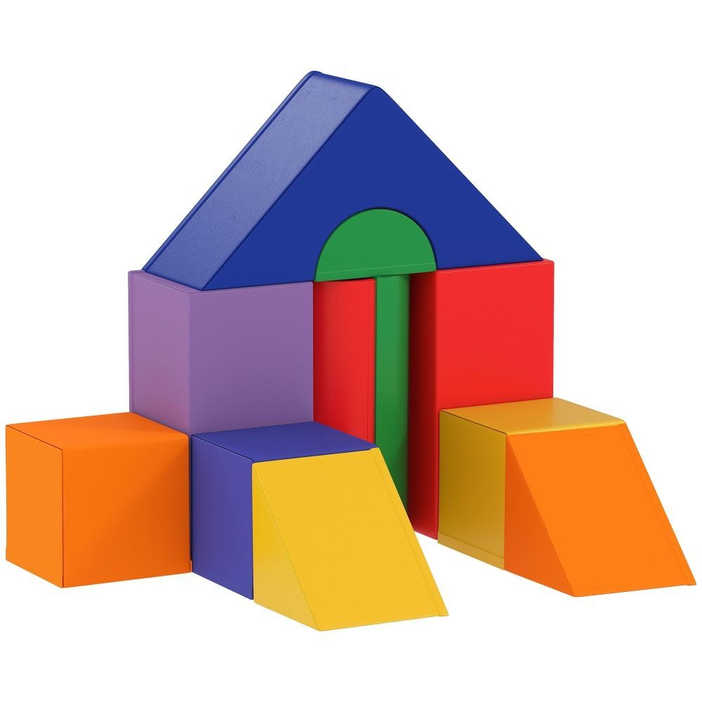 Jouets éducatifs 11 blocs de construction en mousse de motricité xxl (Homcom) - Image 2