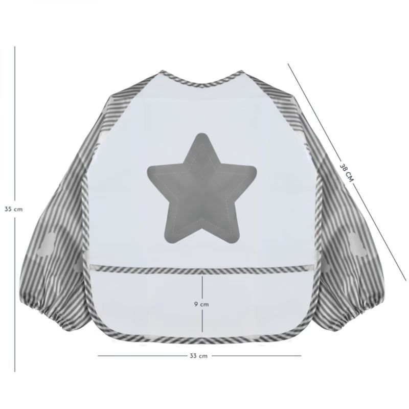 Lot de 4 bavoirs manches longues (Monsieur Bébé) - Image 1