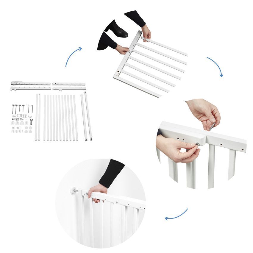 Barrière pression déco Pop ajustable - Blanc - Blanc (Badabulle) - Image 6