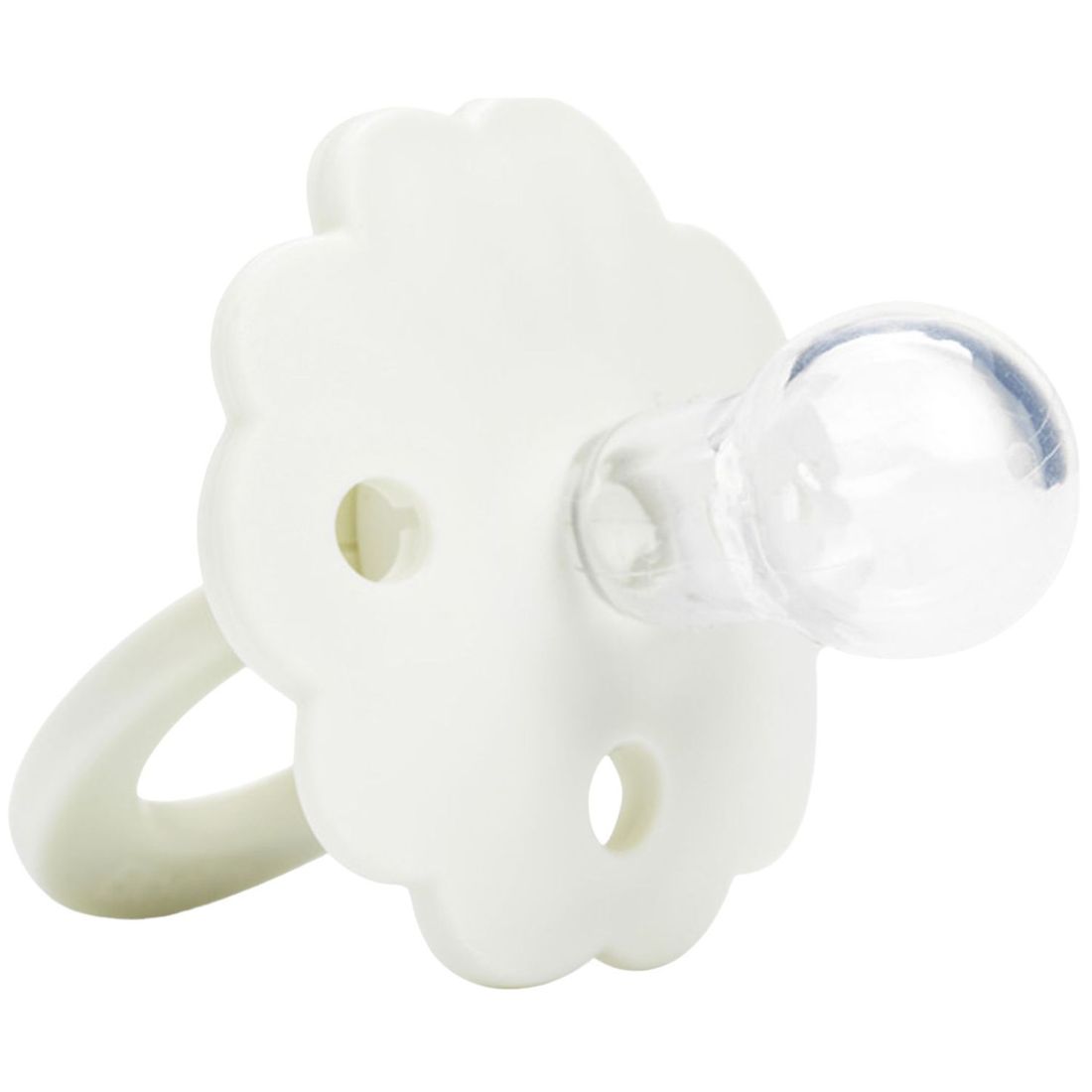 Sucette symétrique en silicone Binky Bloom Vanilla White (3 mois et +) (Elodie Details) - Image 4