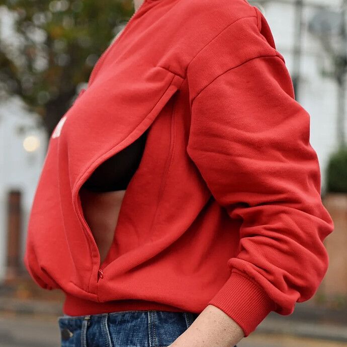 Sweat d'Allaitement Mom Rouge - M (Tajinebanane) - Image 1