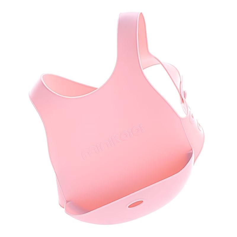 Bavoir récupérateur silicone rose 6 (Minikoioi) - Couverture