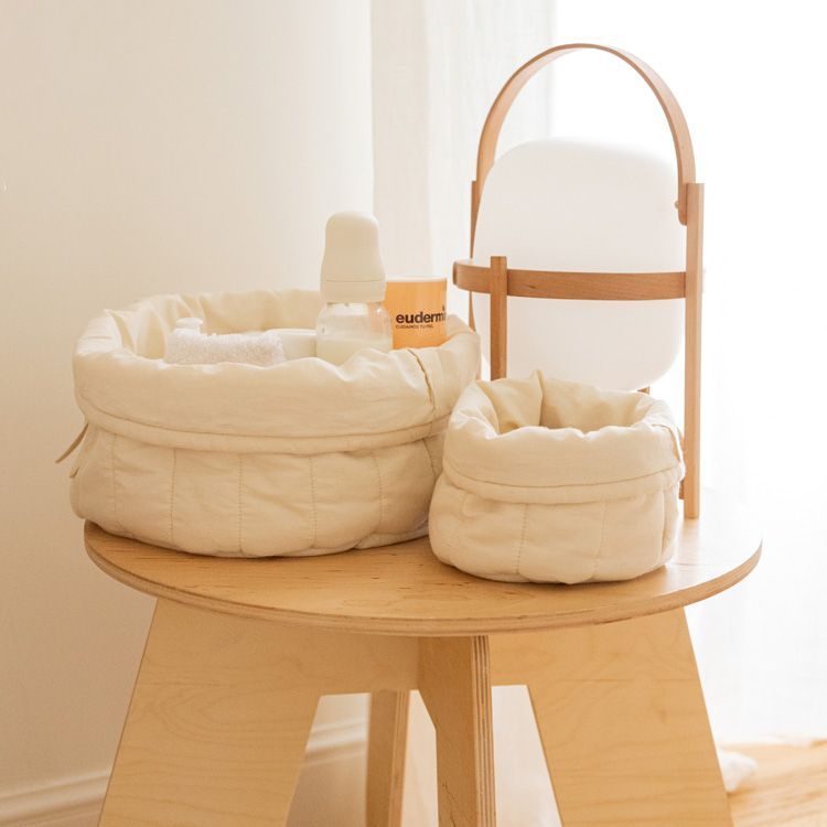 Lot de 2 paniers de rangement bamboo naturel (20 x 30 cm) (Lorena Canals) - Image 5