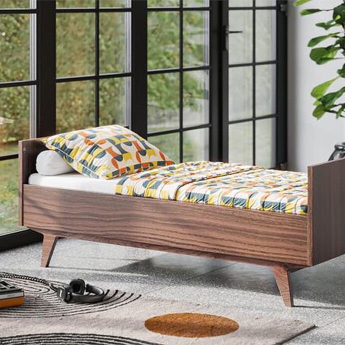 Lit Bébé Evolutif Mid II Noyer - 70 x 140 cm (Vox Meubles) - Image 4