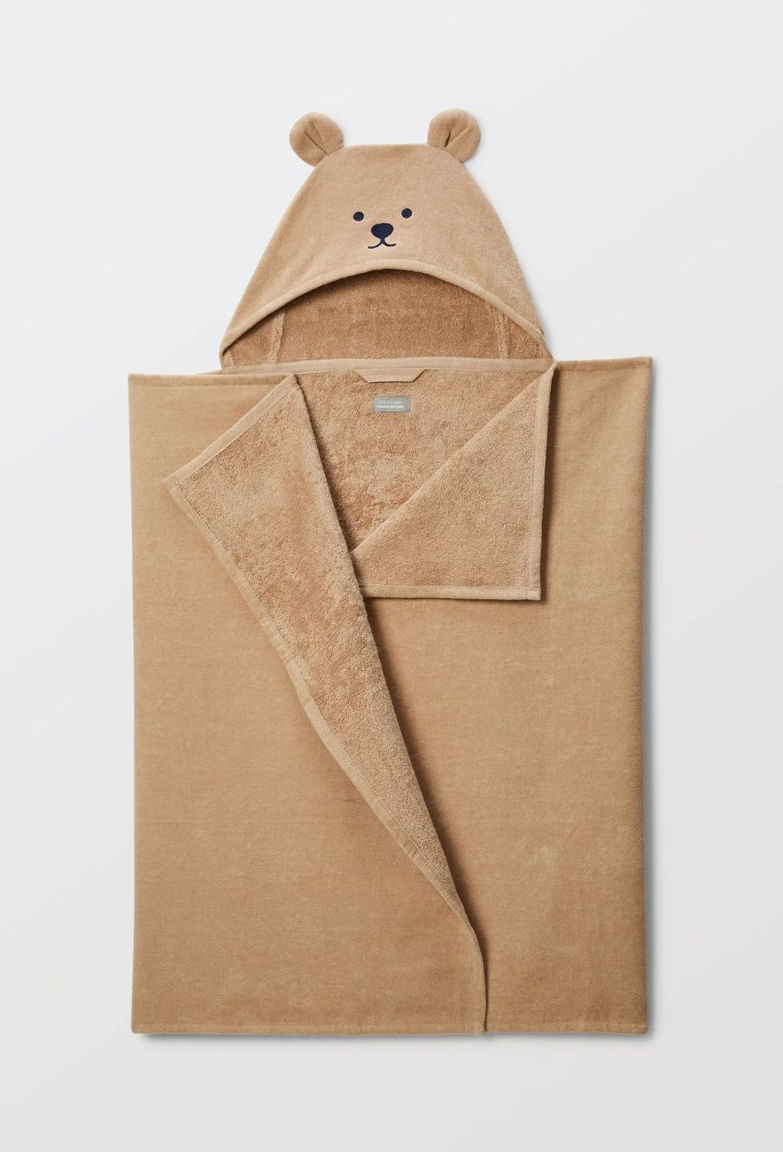 Serviette de bain à capuche brodée en coton BIO GOTS (Bout'Chou) - Couverture