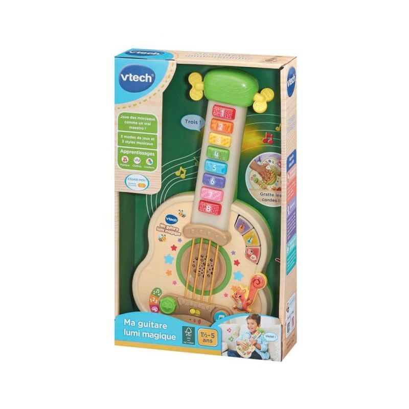 Ma guitare lumi magique (jouet avec partie bois certifie fsc) (VTech) - Image 1