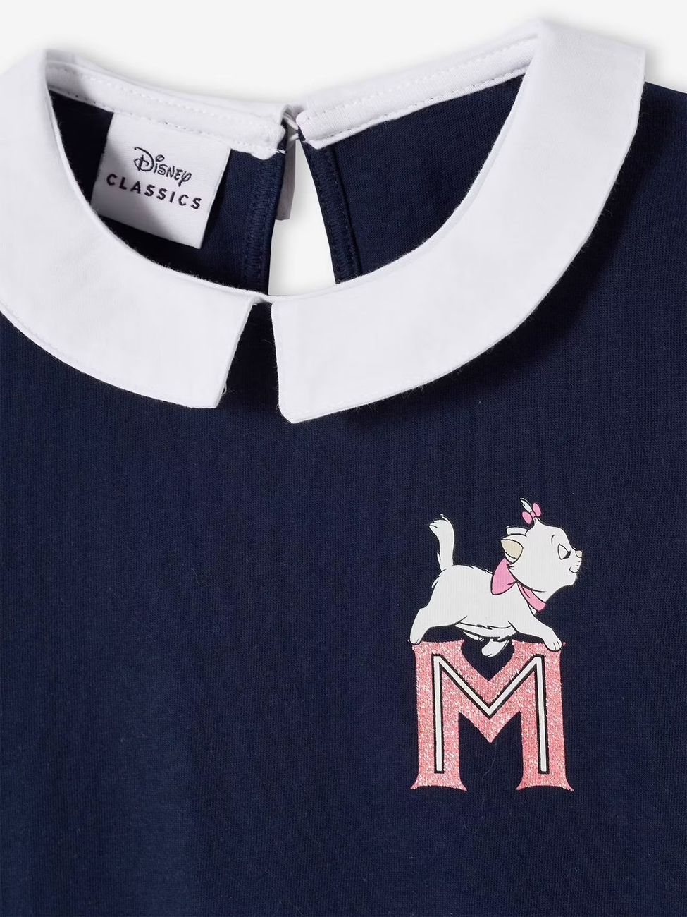T-shirt manches longues Disney Marie les Aristochats fille bleu marine (Disney Animals) - Image 2