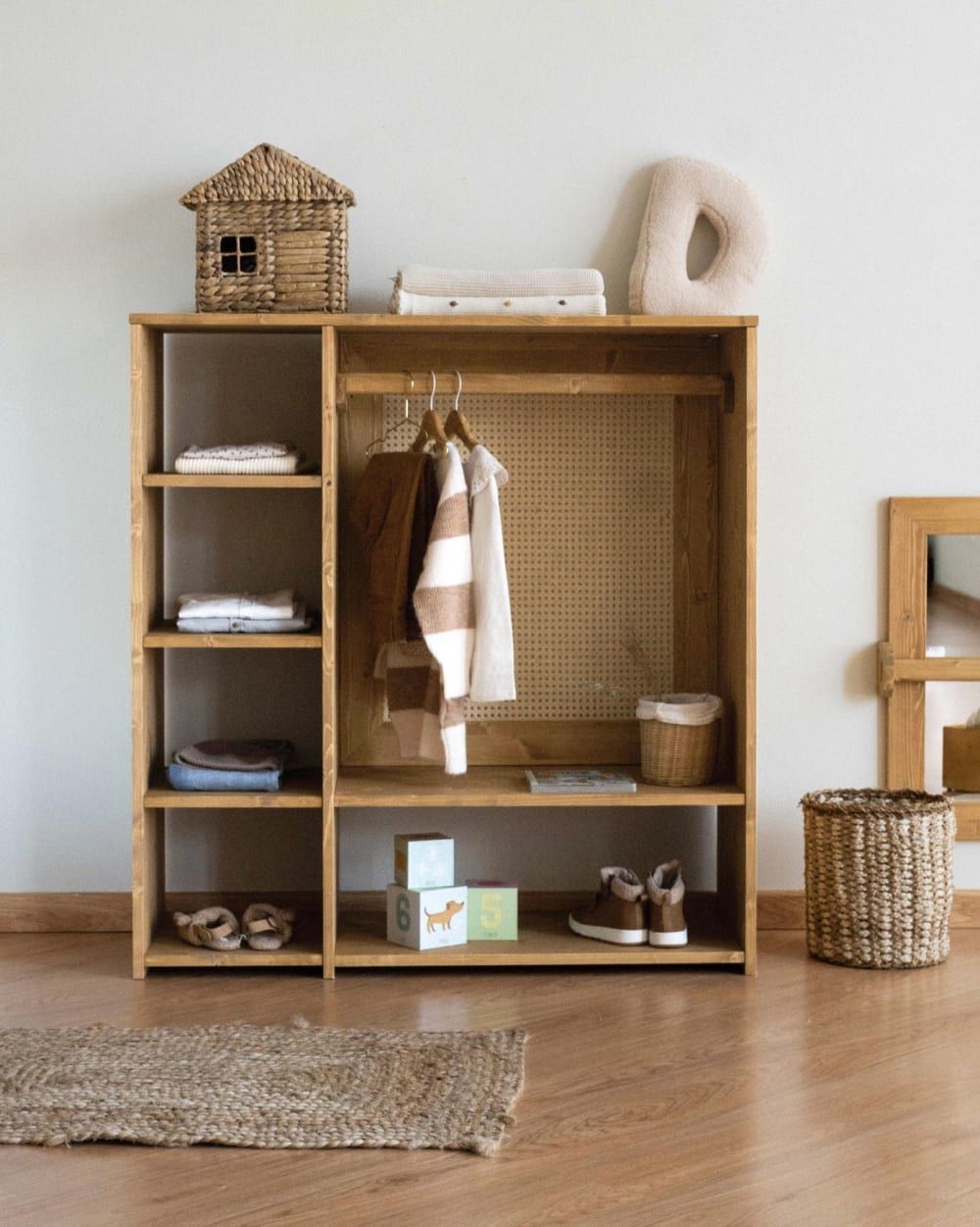 Armoire enfant montessori bois naturel (Hannun) - Image 1