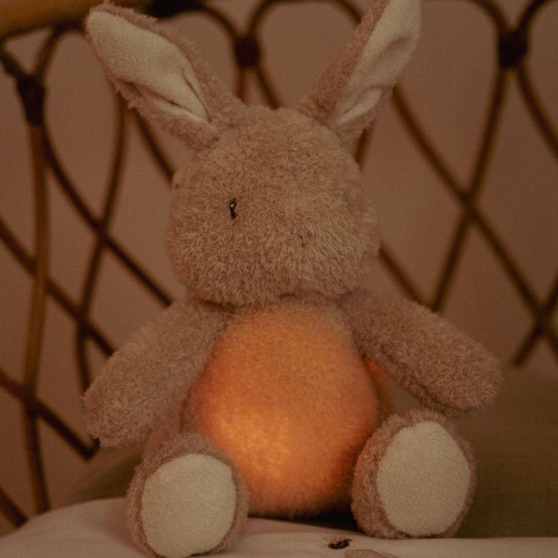 Peluche musicale et lumineuse Lapin Newborn (Little Dutch) - Image 1