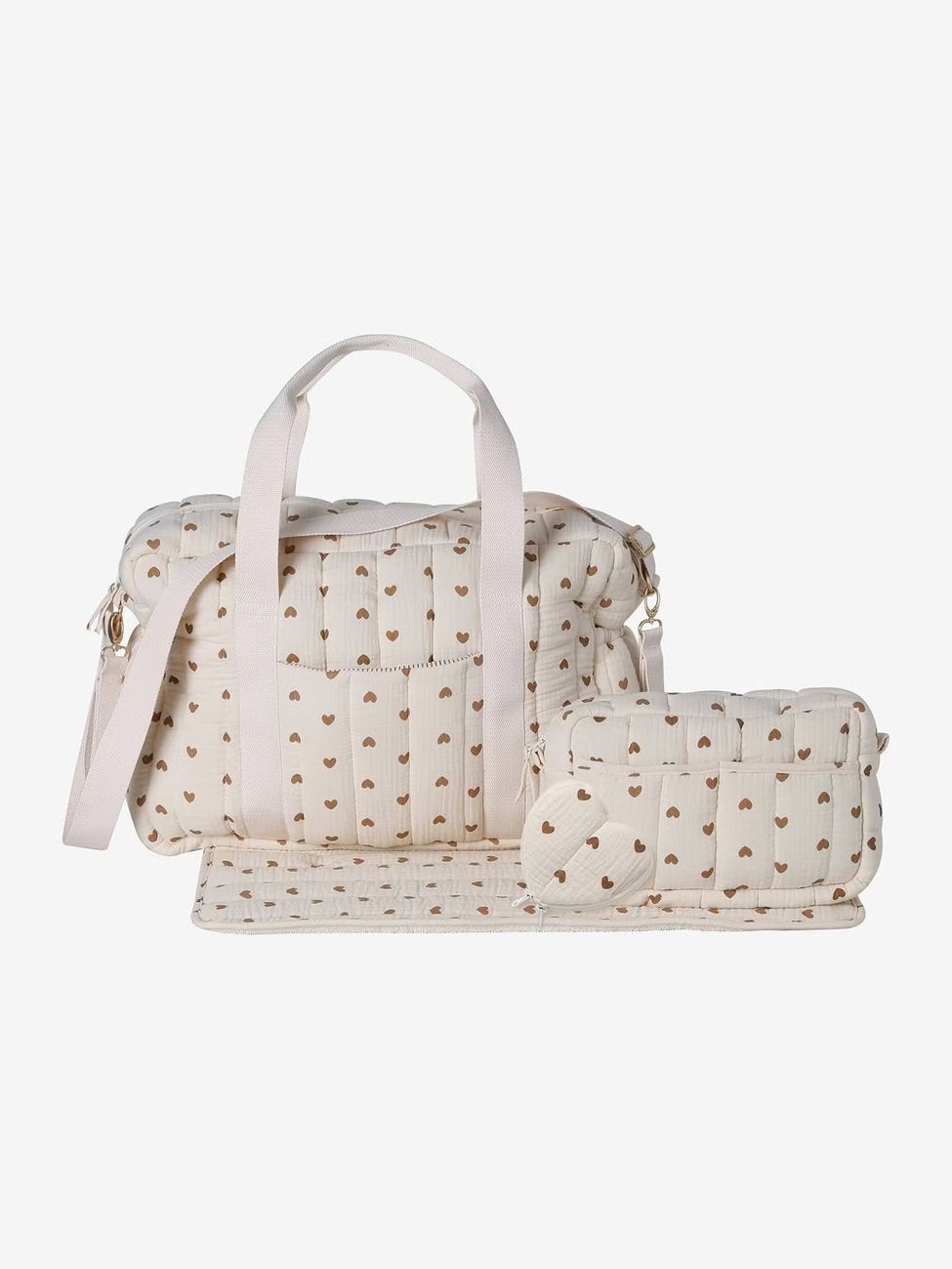 Sac à langer COLINA gaze de coton coeur fondant (Vertbaudet) - Image 1