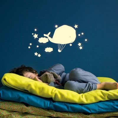 Stickers phosphorescent Montgolfière baleine (MIMI'lou) - Image 3