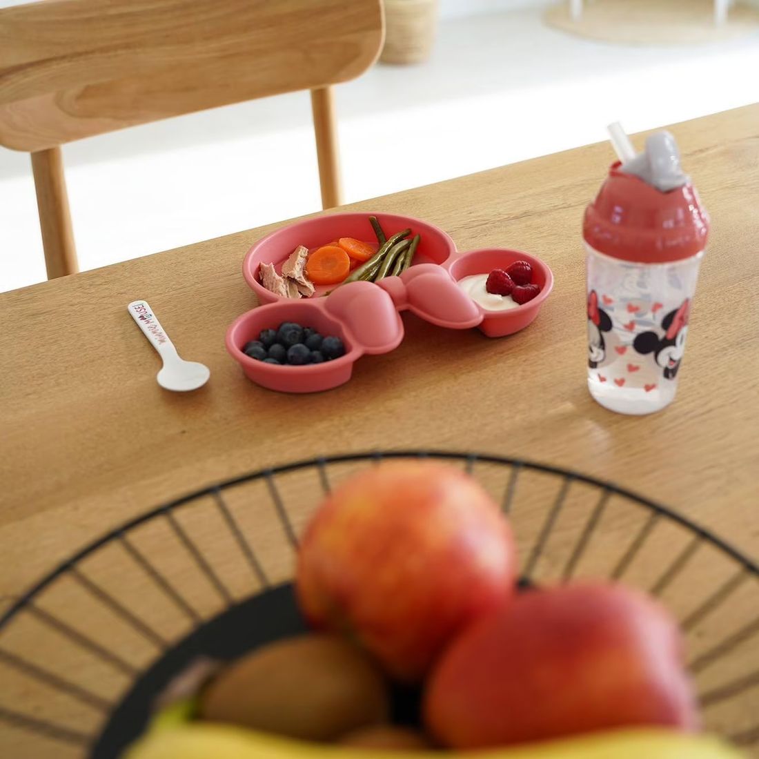 Assiette Silhouette Tete De Minnie Collector Rose (Thermobaby) - Image 1