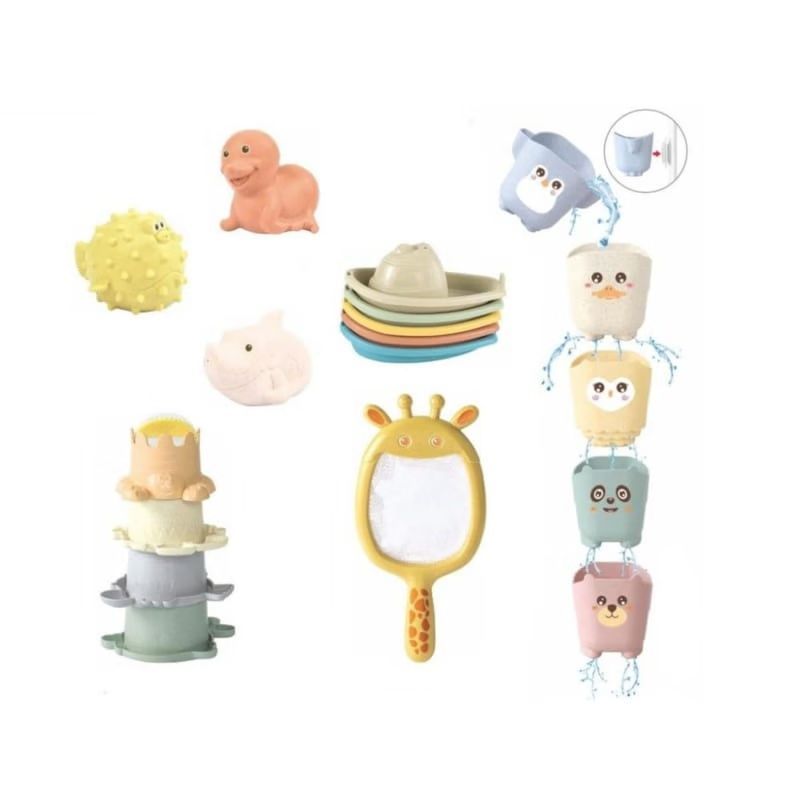 Jouets de bain 5en1 - animaux du zoo elineli (EliNeli) - Image 1