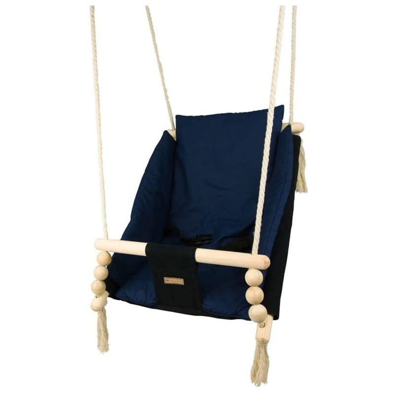 Bascule pour bébé noir, bleu marine (Velinda) - Image 2