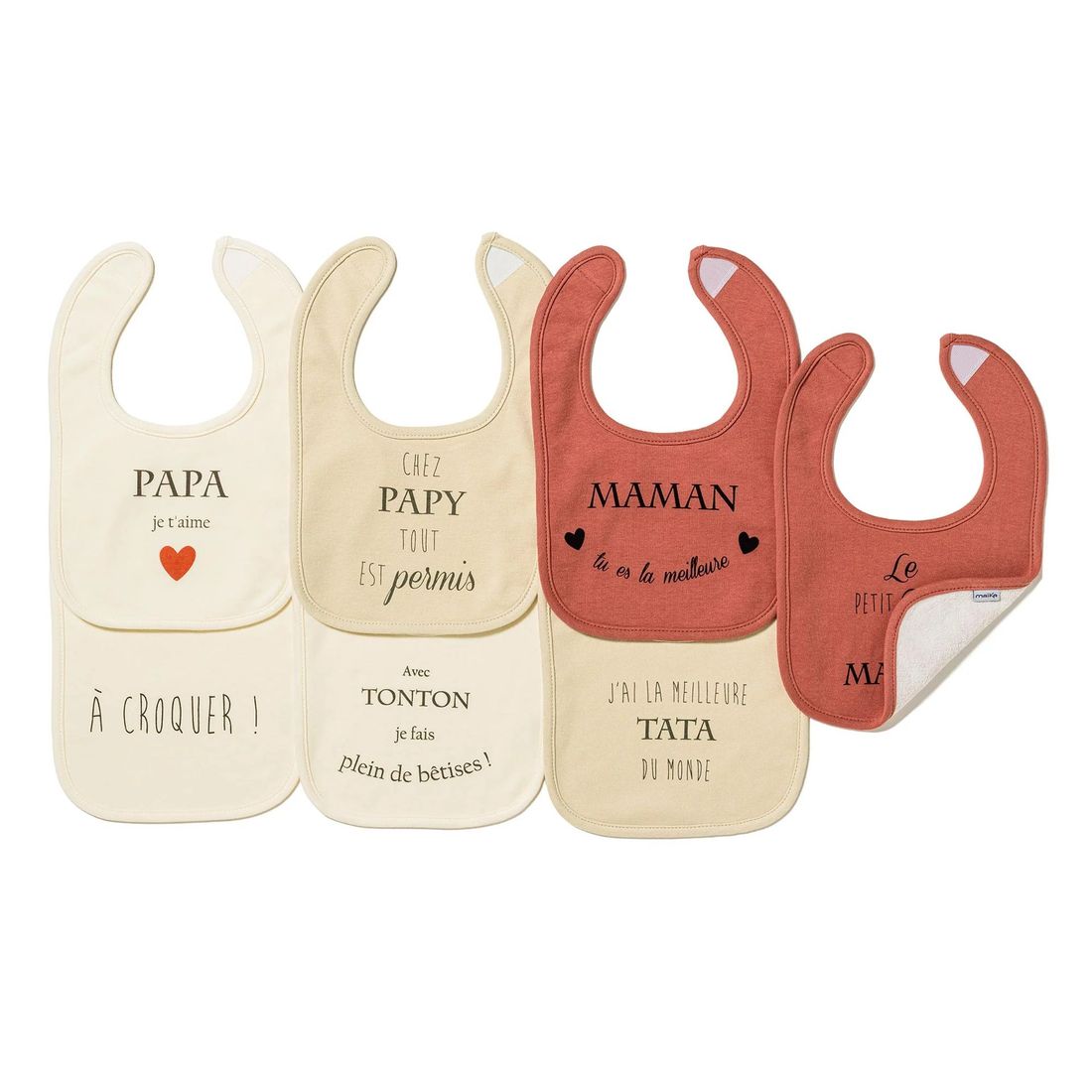 Lot 7 Bavoirs bébé (Maïka) - Image 1