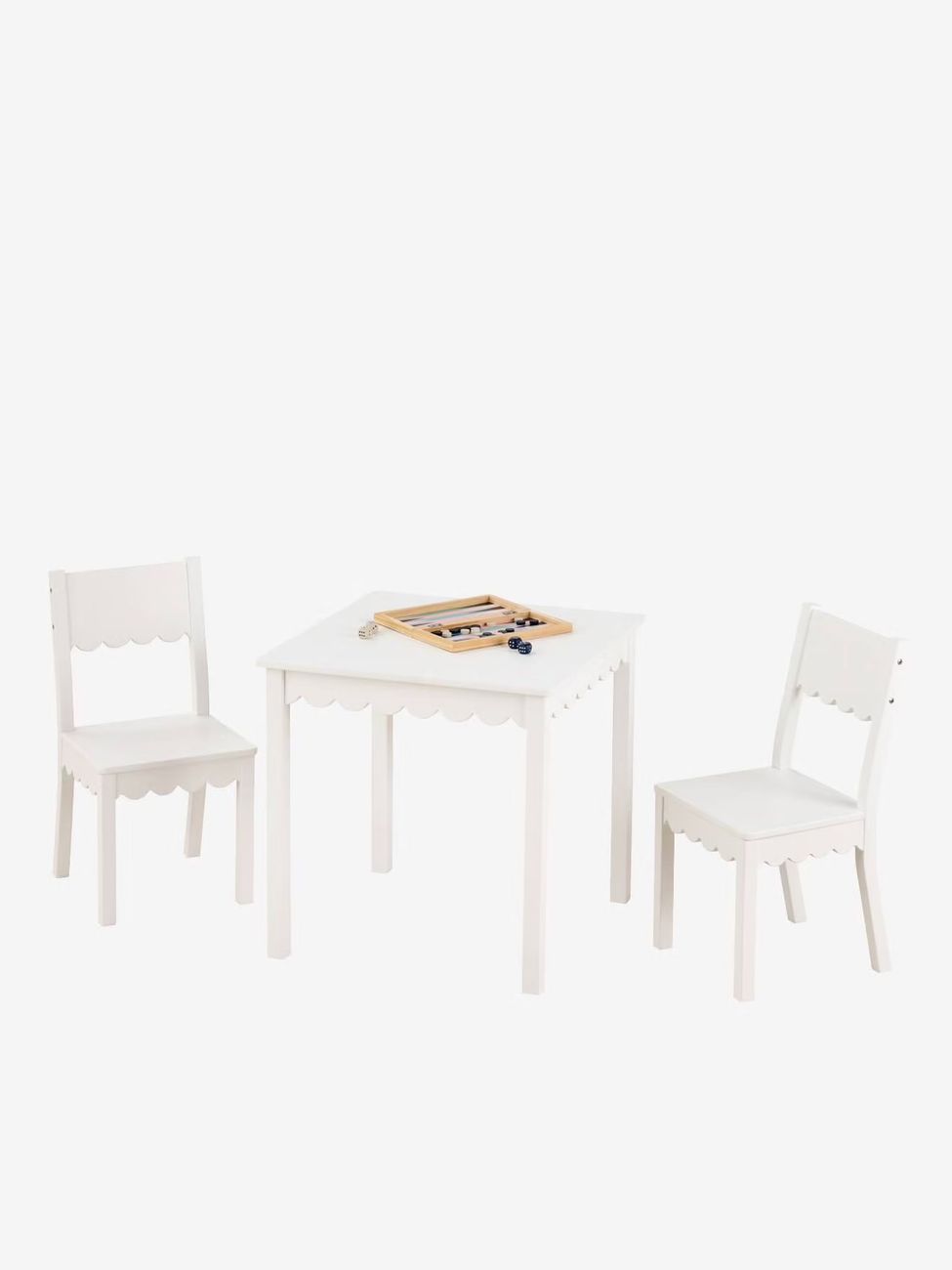 Table et chaises enfant Feston blanc (Vertbaudet) - Image 2
