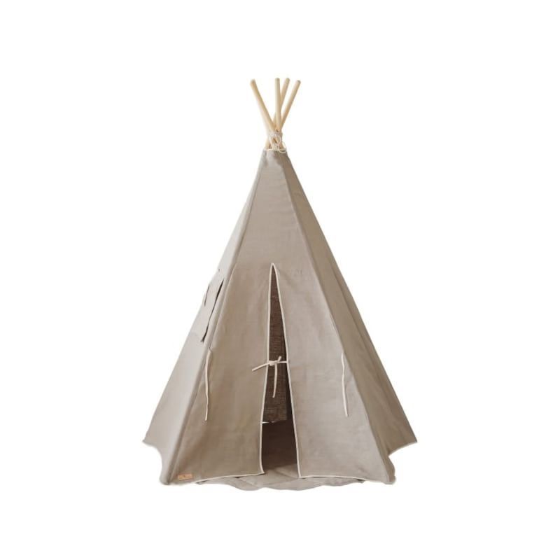 Tente tipi beige lin naturel (Moi Mili) - Image 1