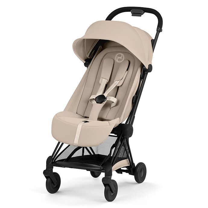 Pack Poussette Coyä Confort 2026 Matt Black + Nacelle Pliable- Cozy Beige (Cybex) - Image 1