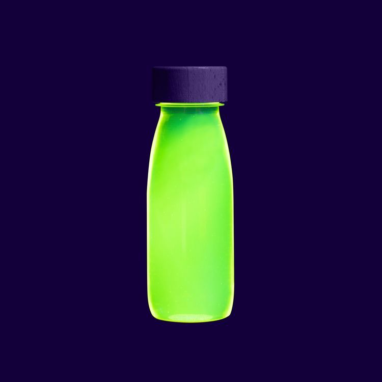 Bouteille sensorielle Float Jaune fluorescente (Petit Boum) - Image 5