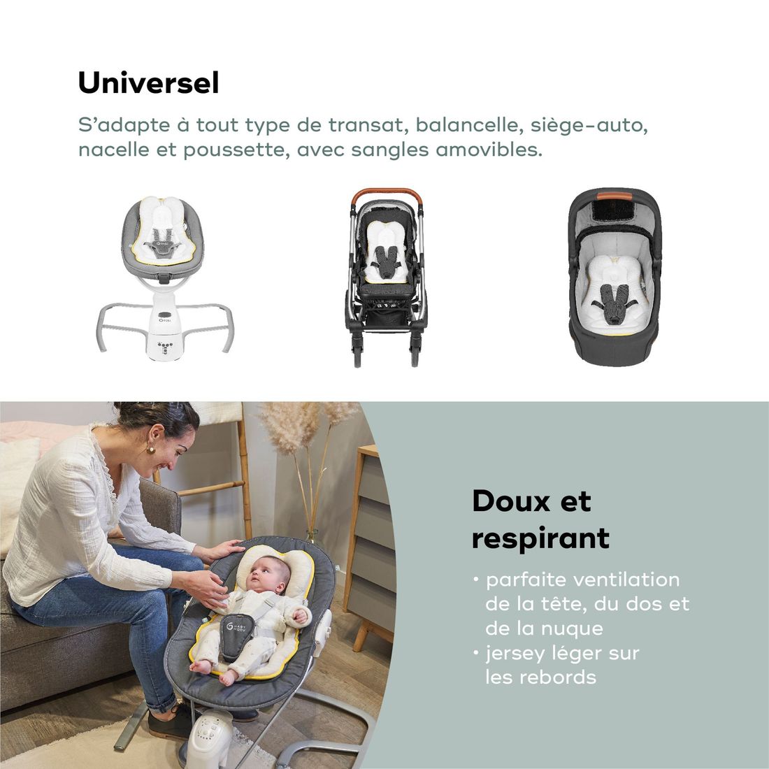 Cale-bébé Cosymorpho - Coussin Réducteur Universel (Babymoov) - Image 4