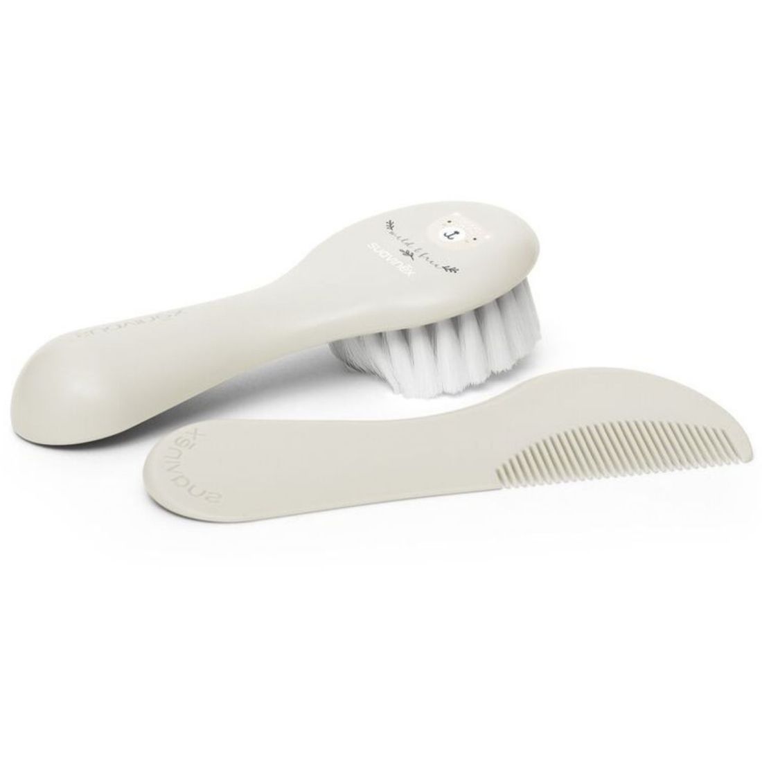 Brosse et peigne Birdies Beige (Suavinex) - Couverture